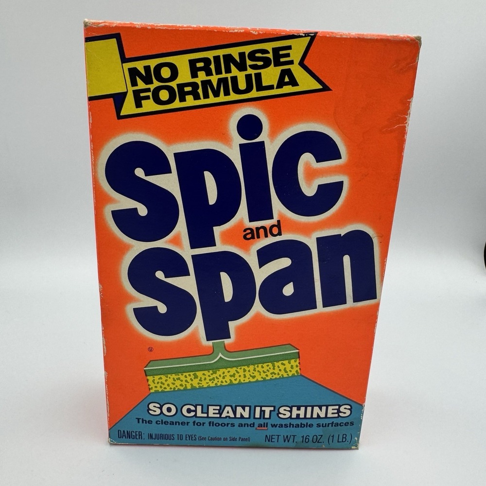 Spic and Span No Rise Cleaner 16 Ounce Prop‎ Vintage
